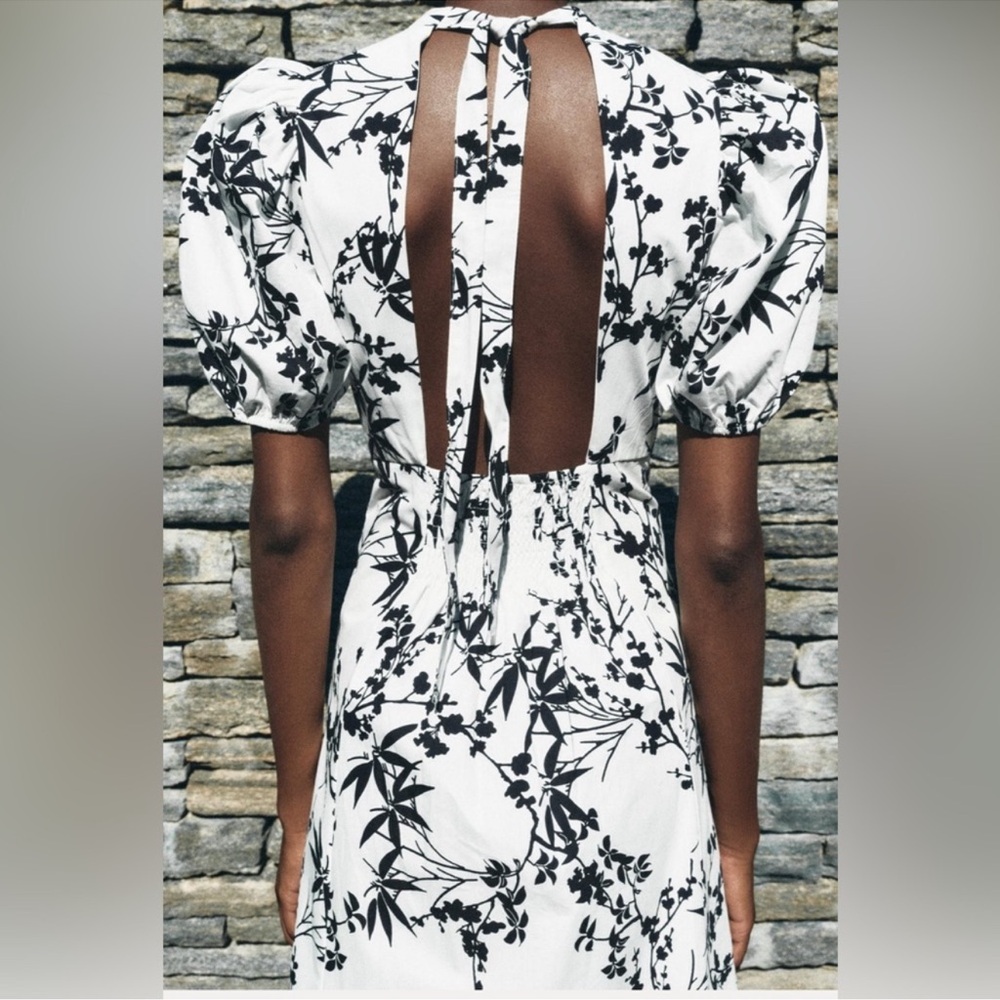 Zara long printed dress ZW collection